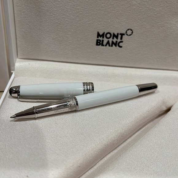 Authentic Mont Blanc - White / White Gold “Tribute to the Mont Blanc” - Picture 5 of 9